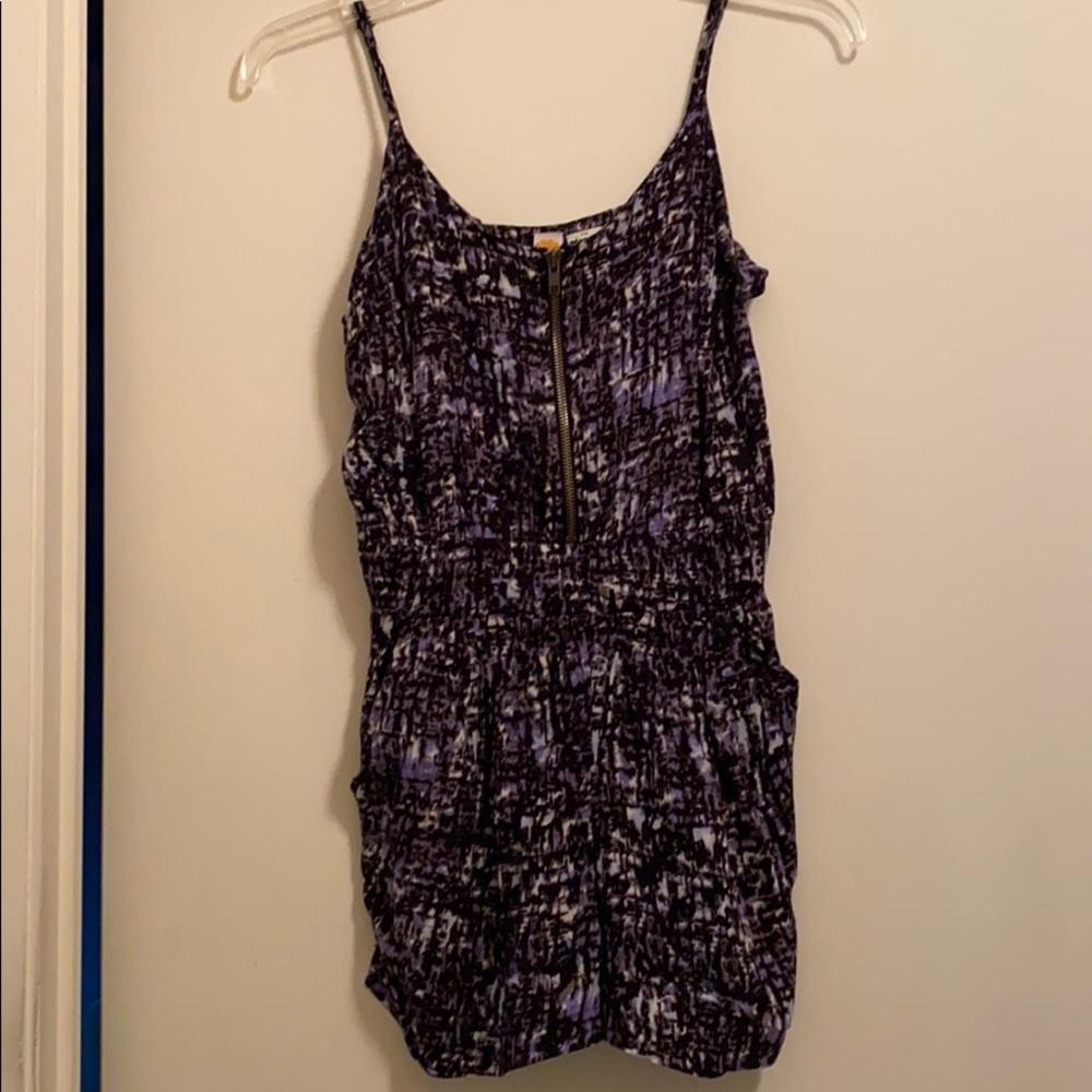 Purple Zip Romper